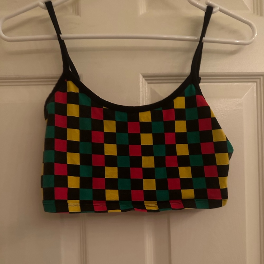 Forever 21 checkered crop top
